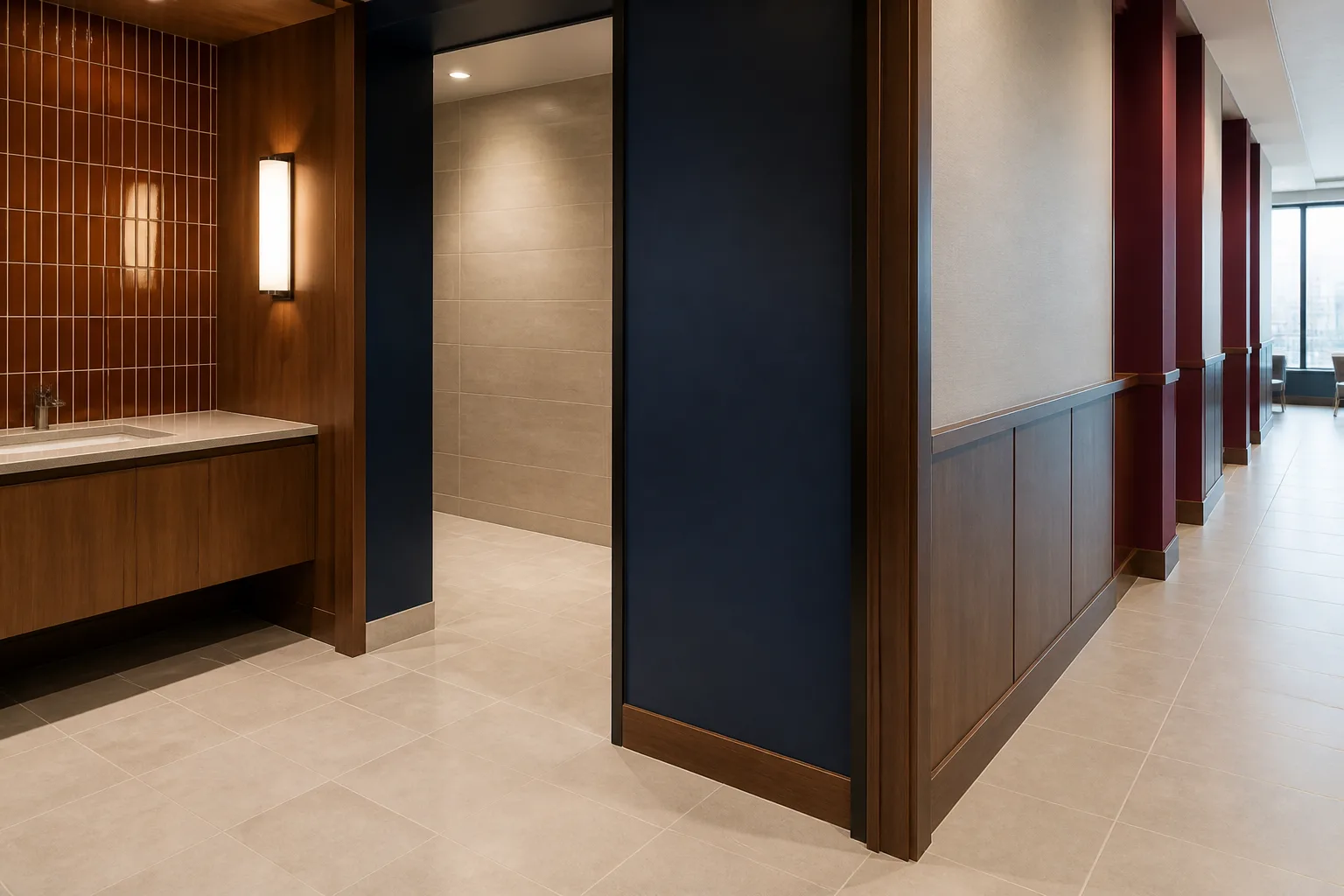 Napa commercial wash area and adjoining corridor